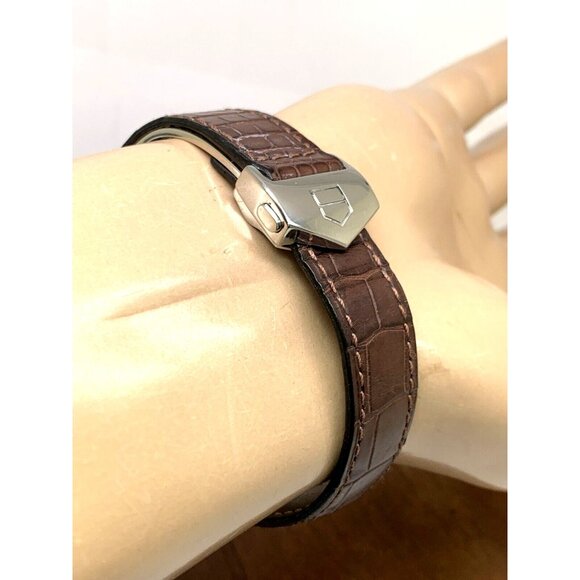 Tag Heuer Men's Watch WV2112 Carrera Re-Edition Swiss Automatic Silver Dial 35mm - Picture 10 of 14